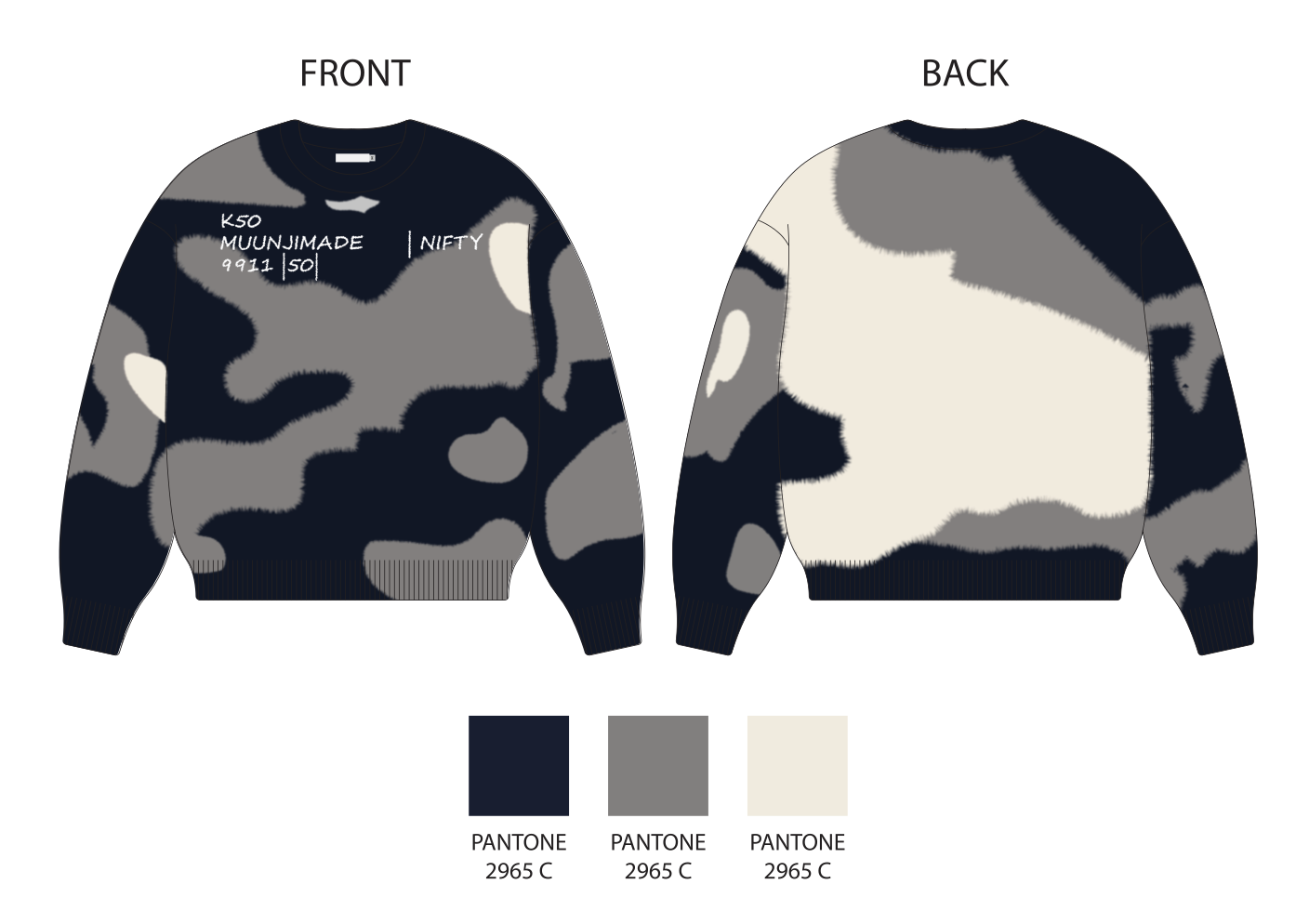 Knit Sweater Series — Navy Crew, Black Crew & Cardigan